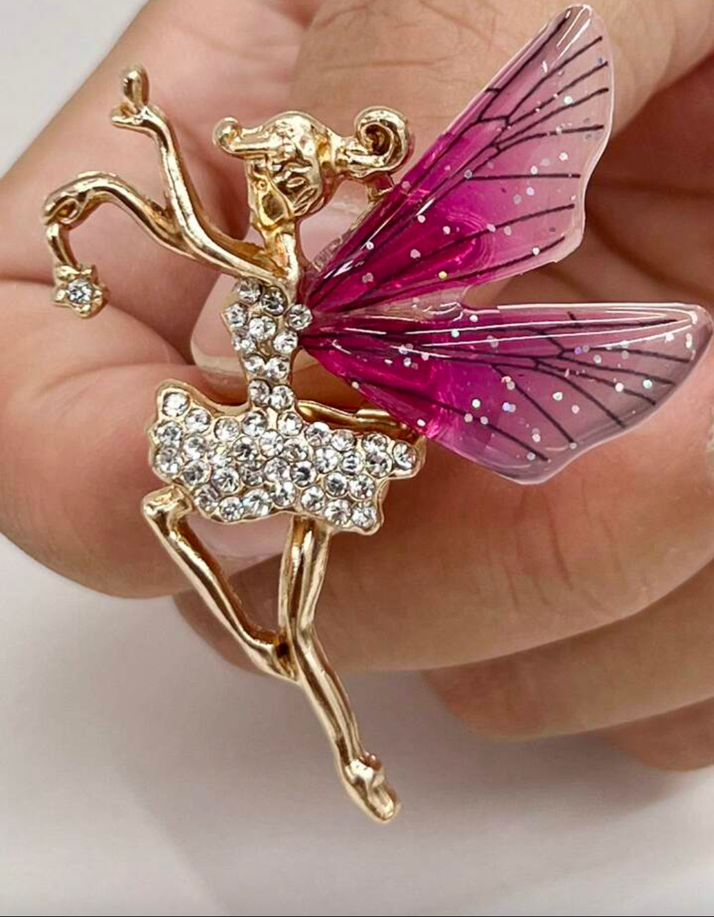 Pembe Peri Kızı Broş No.2