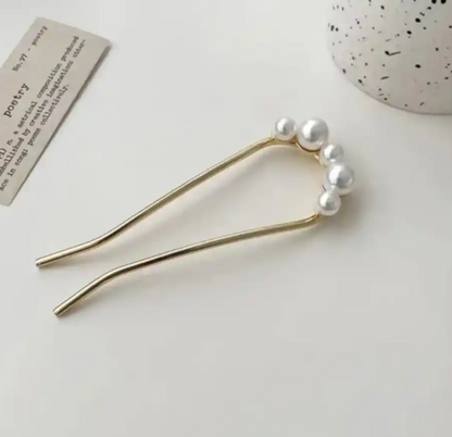 İnci Çubuk Topuz Tokası