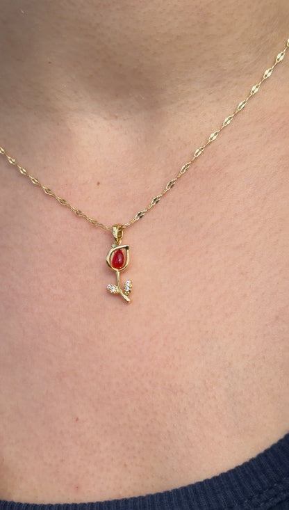 Red Rose Kolye