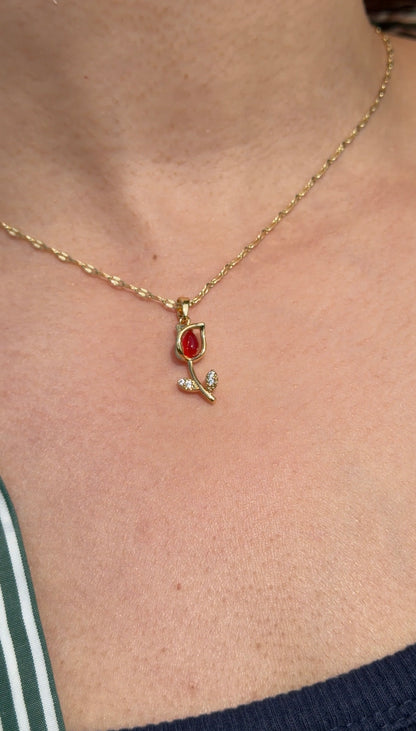 Red Rose Kolye